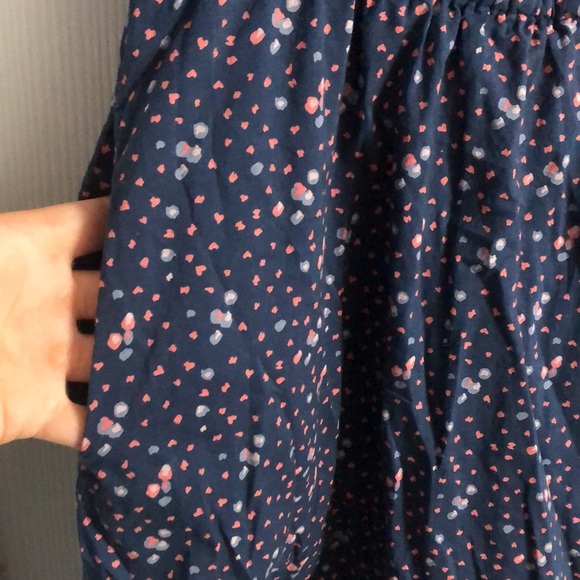 Vintage Levi’s 100% Cotton Button Front Mini Tank Dress in Navy and Pink Petal - Picture 5 of 13